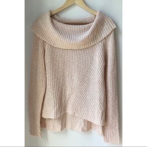 2/15$ Marled Reunited Rose Blush Knit Sweater